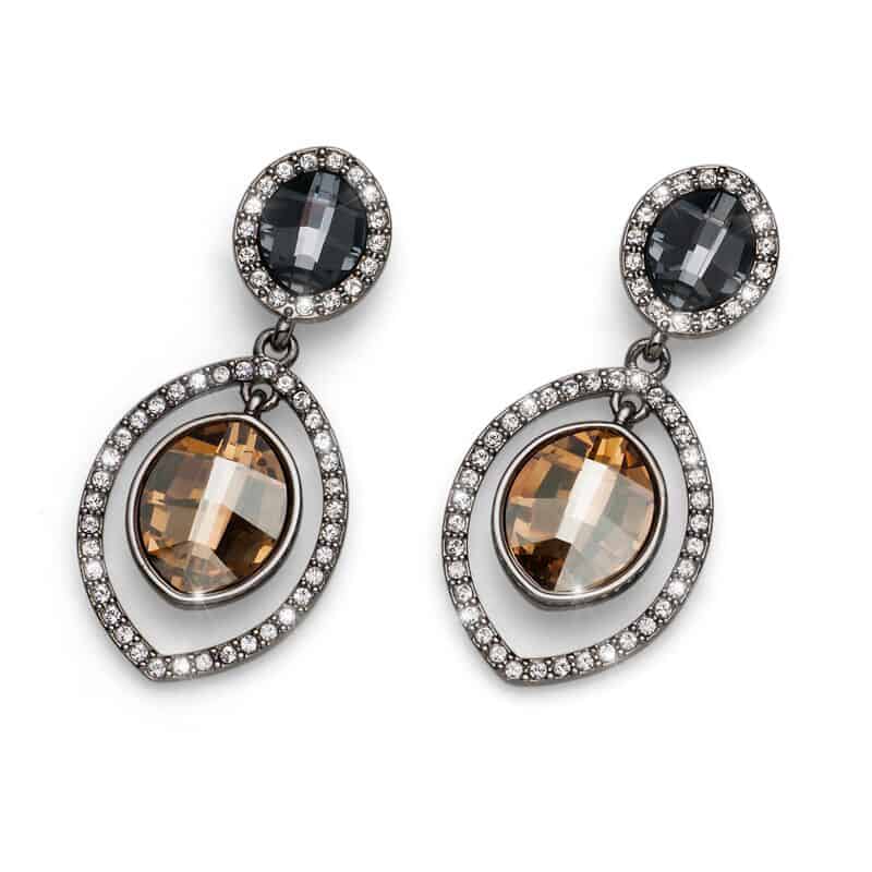 Oliver Weber Swarovski Dangle Earrings Sage Jewelers