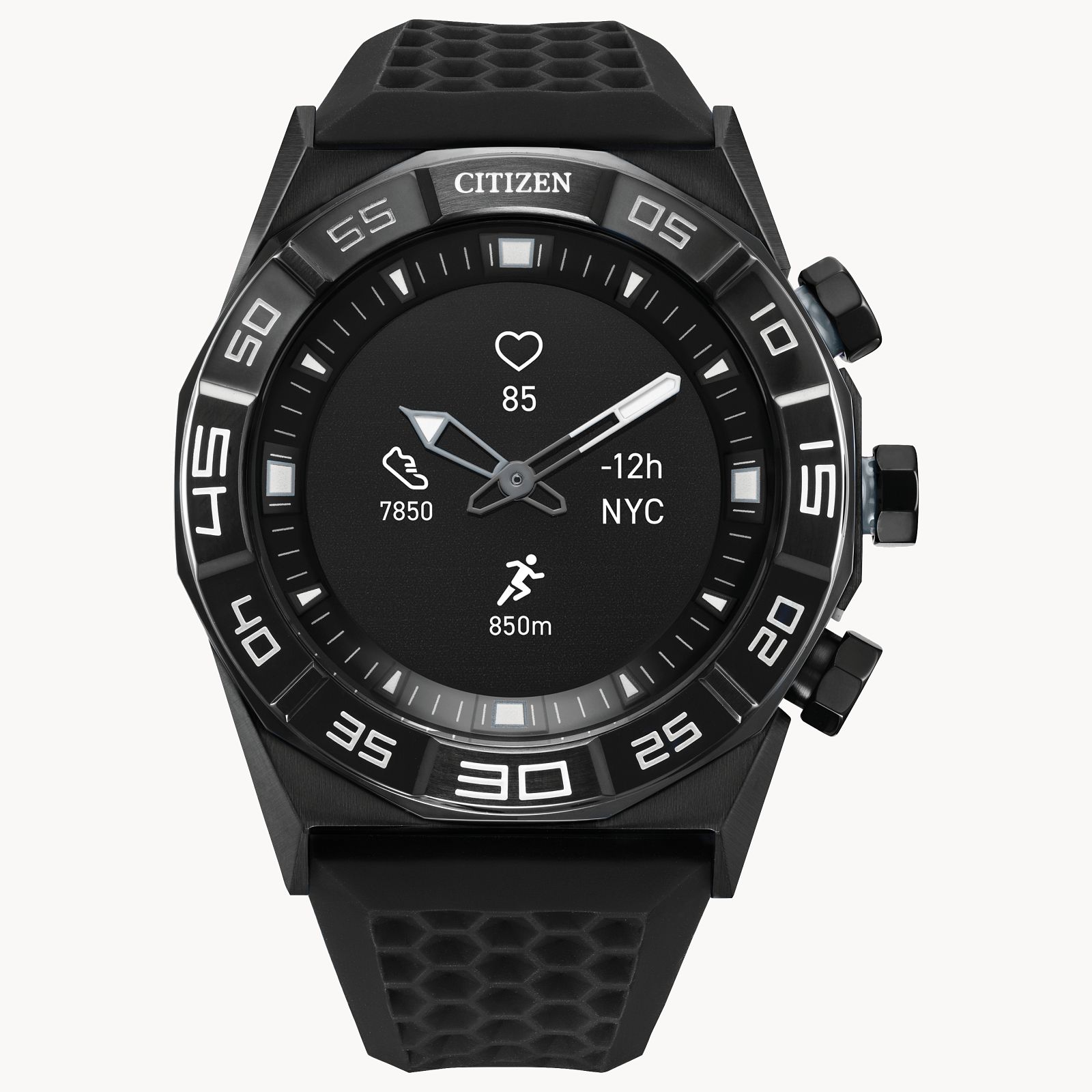 Citizen CZ Smart Black Dial Silicone Strap Men's Watch JX1007-04E