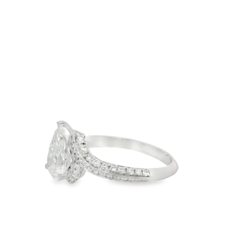 14K White Gold Lab Grown Diamond Ring - Image 2