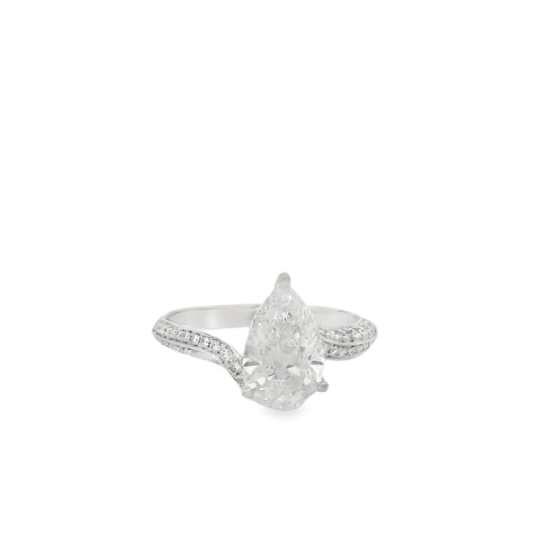 14K White Gold Lab Grown Diamond Ring