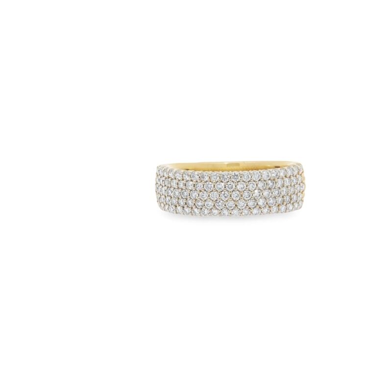 14K Yellow Gold .75ct Diamond Band