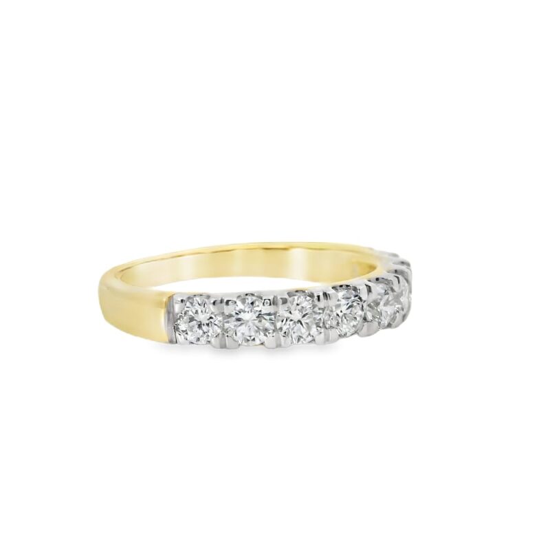 14K Yellow Gold 9 Lab Grown 1.00ct Diamond Ring - Image 2