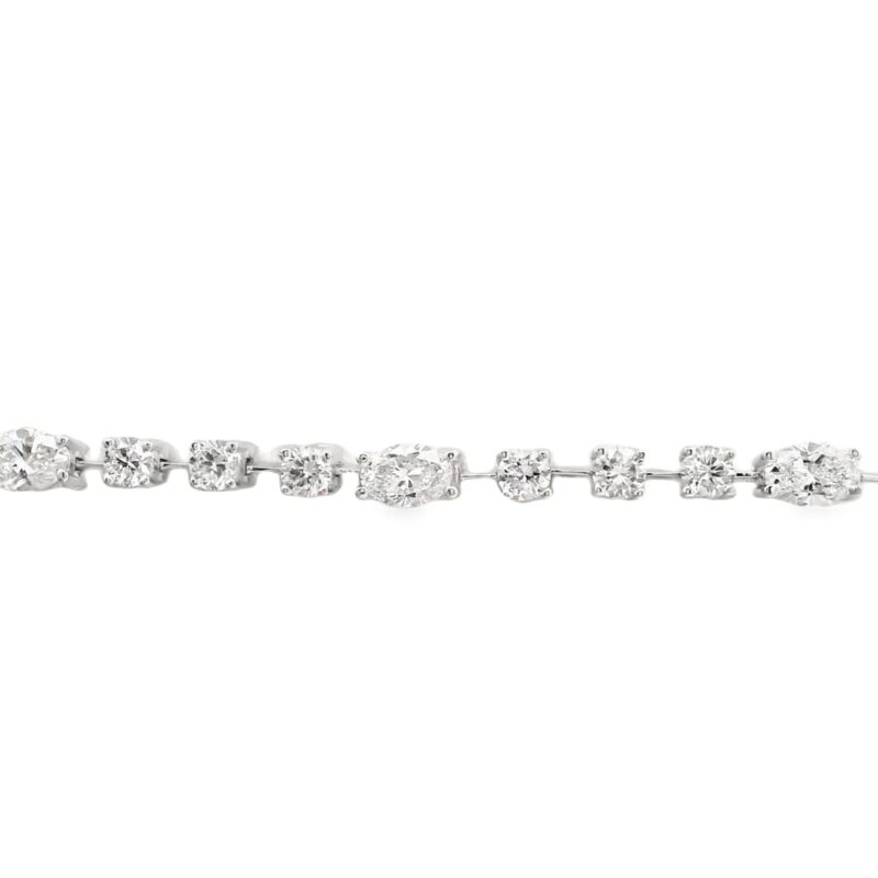 14K White Gold 3.30ct Diamond Bracelet