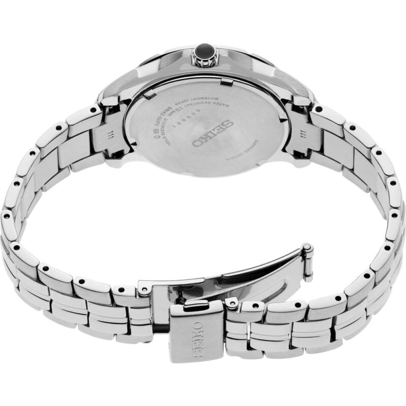 Seiko Crystals Stainless Steel Quartz Silver Dial Watch SWR091 - Image 2