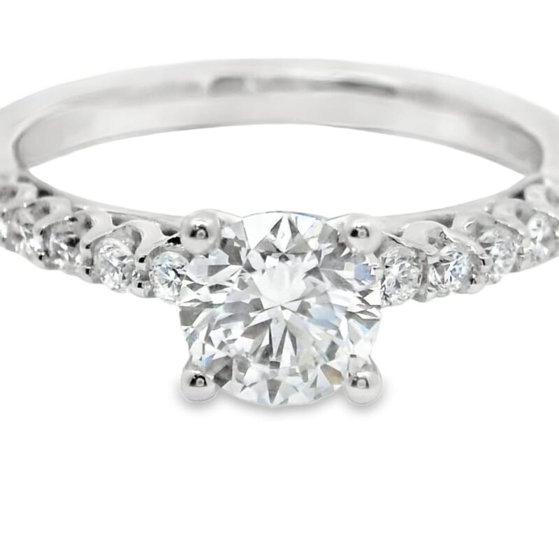 10K White Gold 0.97ct Lab Grown Diamond Engagement Ring