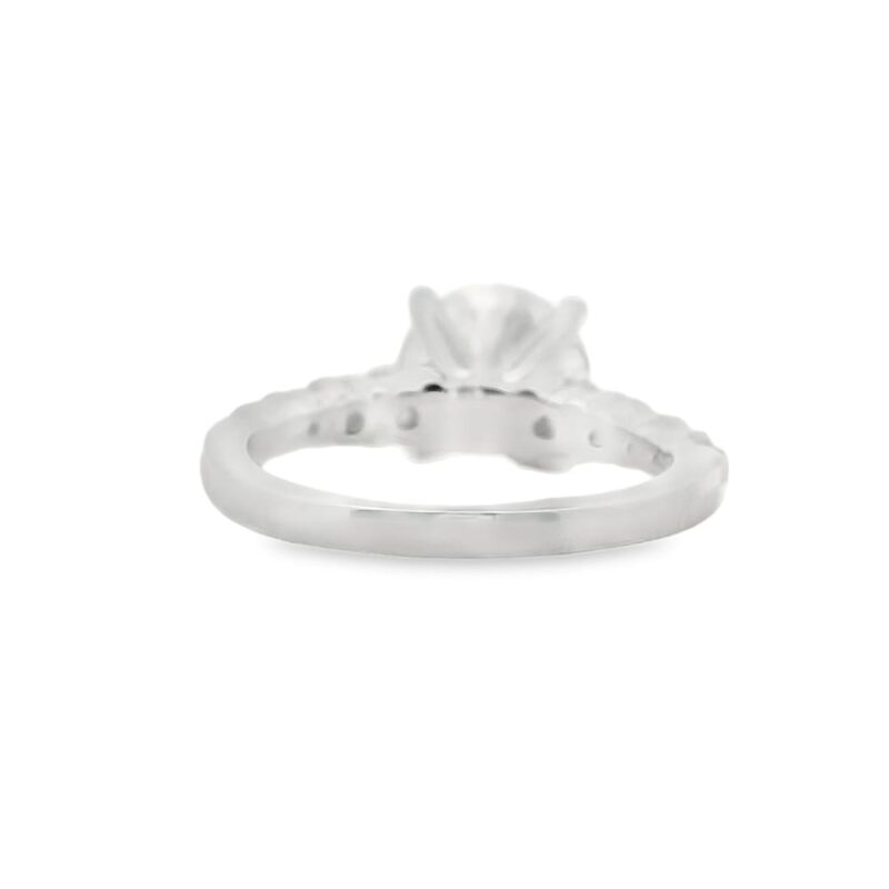 14K White Gold Lab-Grown Diamond Engagement Ring 3.01ct F VS