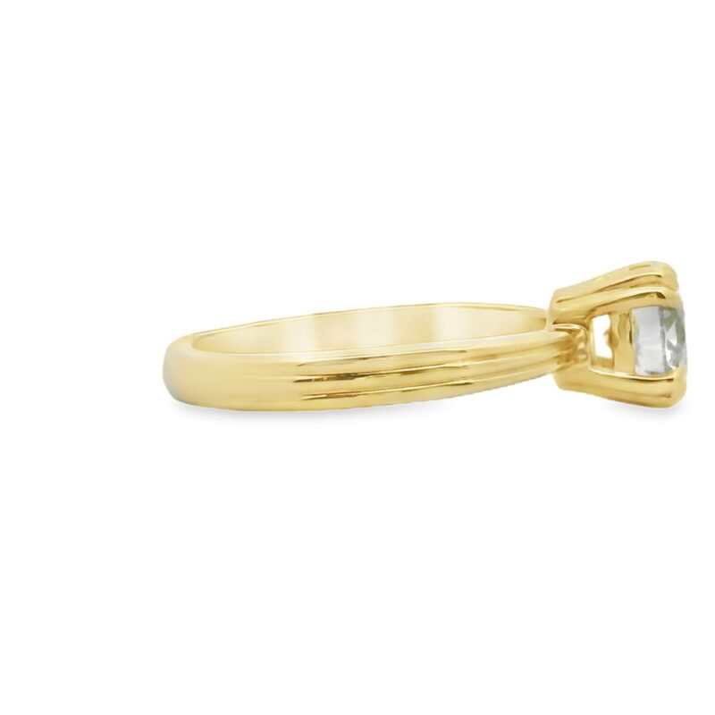 14K Yellow Gold Lab-Grown Diamond Engagement Ring 1.1ct D VS1