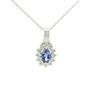 10K WG Dia.06ctw Tanx Pendant