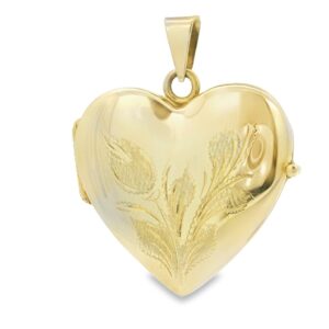14K YG, Heart Pendant 7.2gr