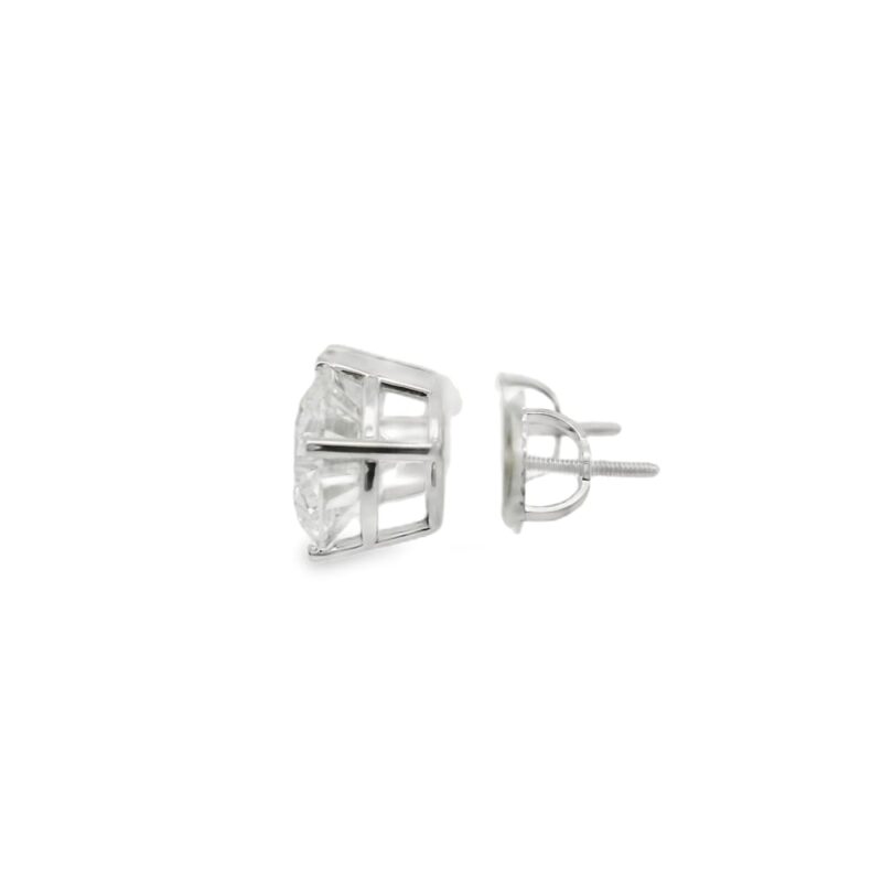14K Gold 2.25 CT Lab-Grown Diamond VS1 Round Stud Earrings for Women