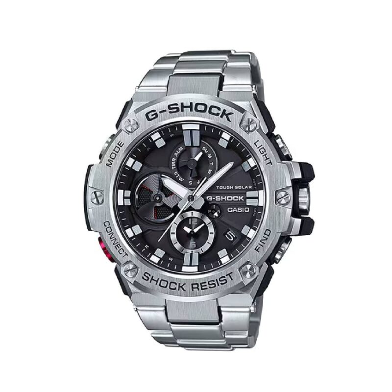 Casio Analog Silver Solar Powered Men's Watch GST-B100D-1ACR