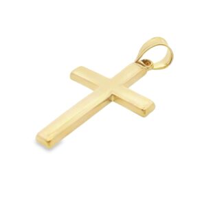 14K Yellow Gold Cross Pendant