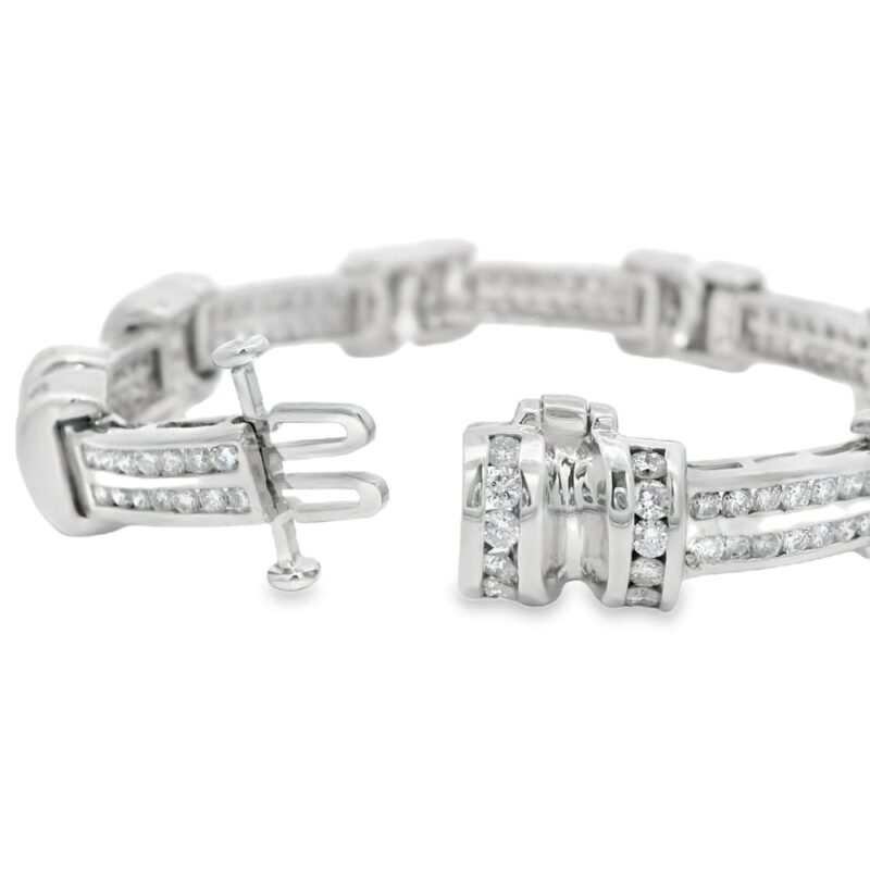 14K White Gold Diamond Bracelet