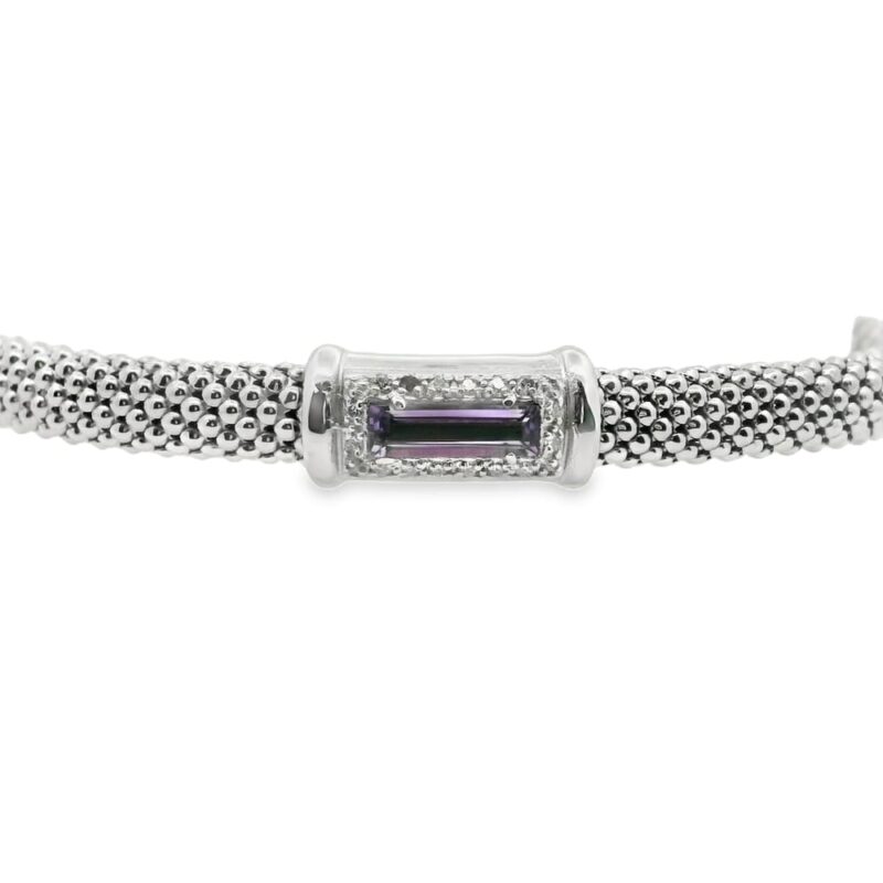 Sterling Silver Popcorn Bangle