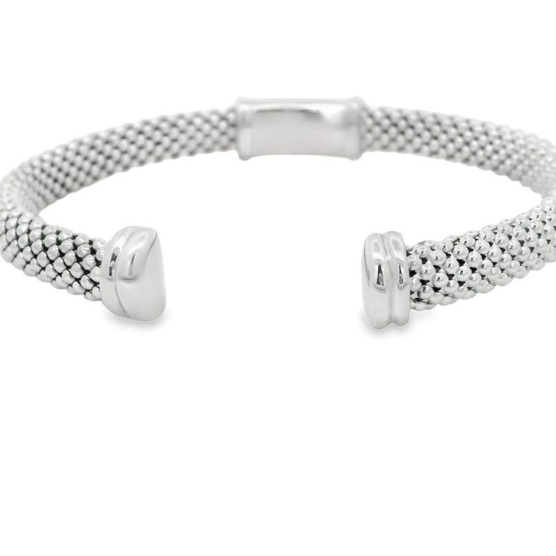 Sterling Silver Popcorn Bangle