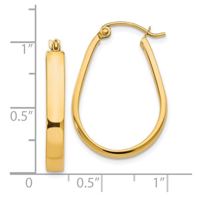 Leslie's 10K Polished Hinged Hoop Earrings
