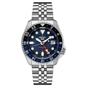 Seiko 5 Sport SS Auto GMT Blue