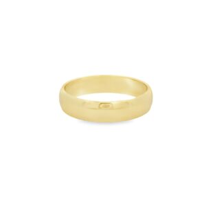 Ladies 14K Yellow Gold Wedding Band 5mm Size 9.5