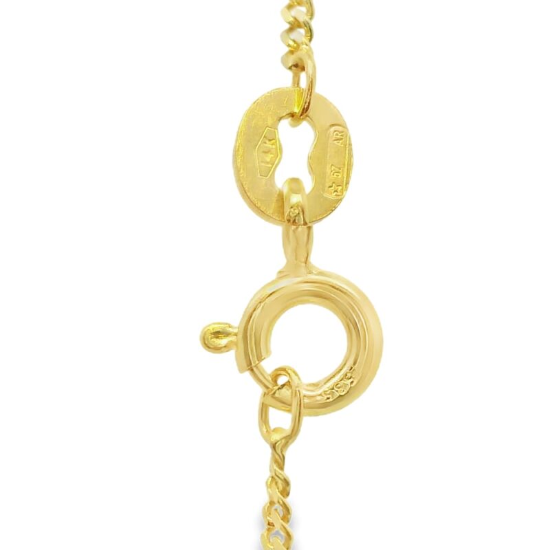 14K Yellow Gold Figaro Chain 18 inches
